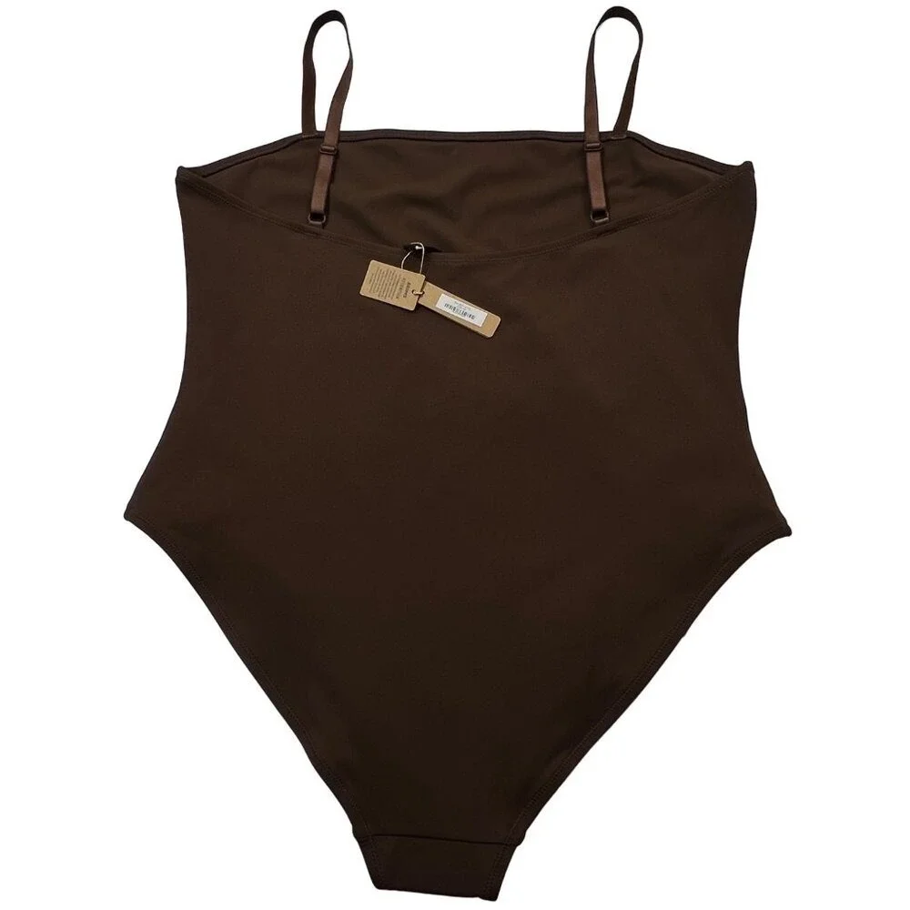 SKIMS Shaping Swim Cami One Piece‎ Cocoa Womens 3X